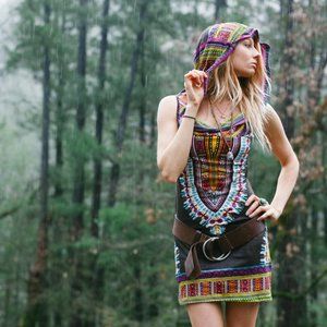 Short Day Tripper Hoodie Dress, Pachamama Brown